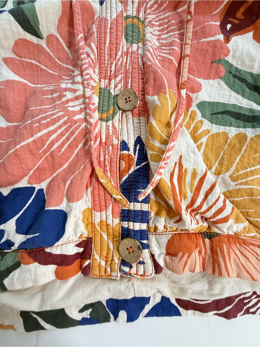 Free People Soleil Beach Jacket size medium Tropical - Picture 7 of 10